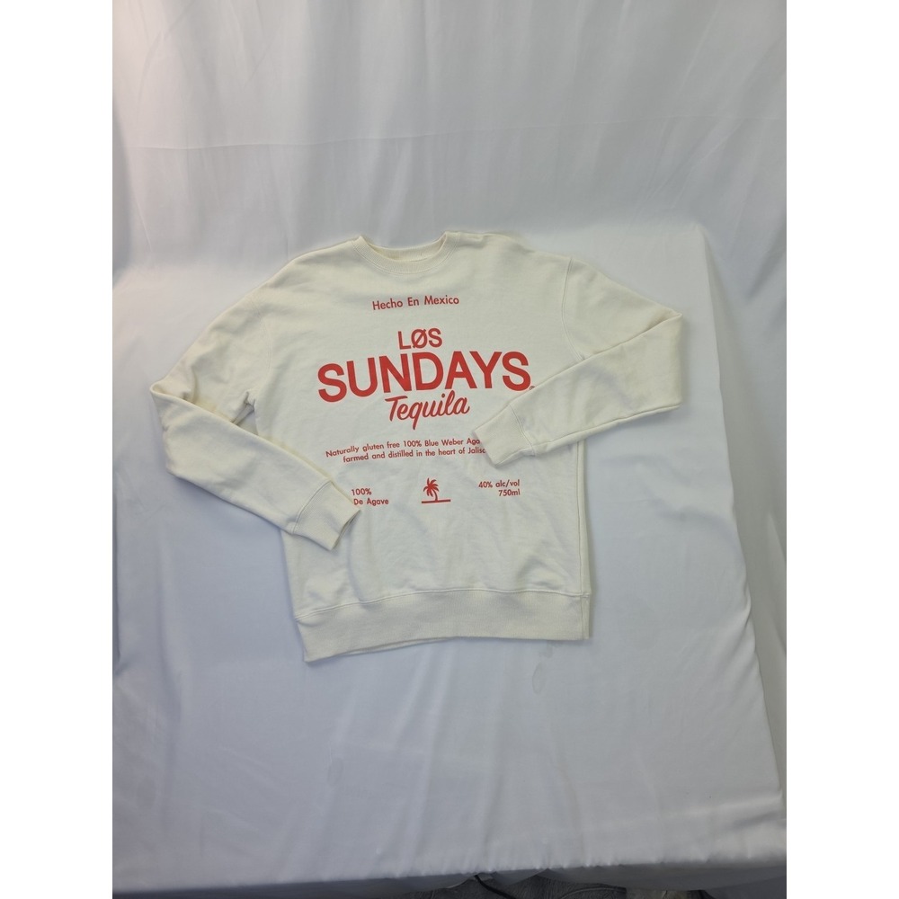 Los Sundays Tequila Crewneck Medium Cream Color Sweatshirt